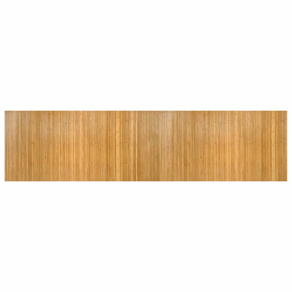 Rug Rectangular Natural 100x400 cm Bamboo