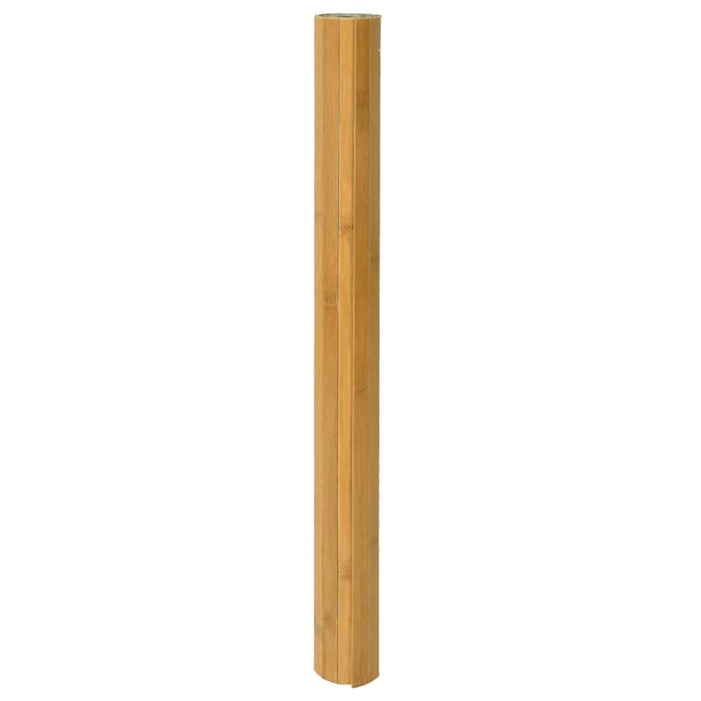 Rug Rectangular Natural 100x400 cm Bamboo