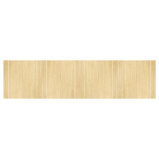 Rug Rectangular Light Natural 100x400 cm Bamboo