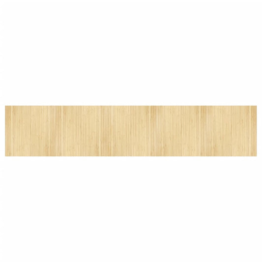 Rug Rectangular Light Natural 100x500 cm Bamboo