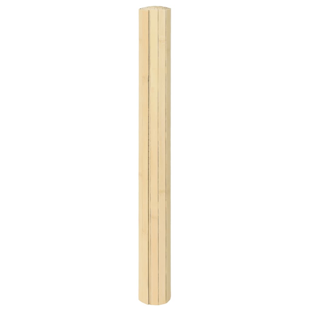 Rug Rectangular Light Natural 100x500 cm Bamboo