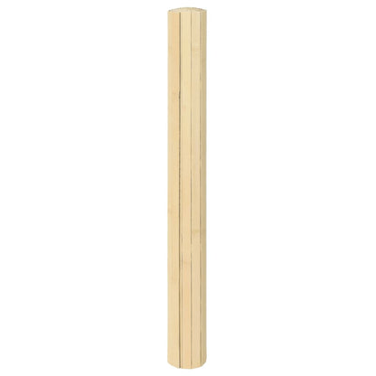 Rug Rectangular Light Natural 100x500 cm Bamboo