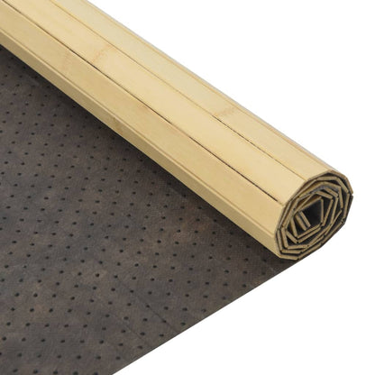 Rug Rectangular Light Natural 100x500 cm Bamboo
