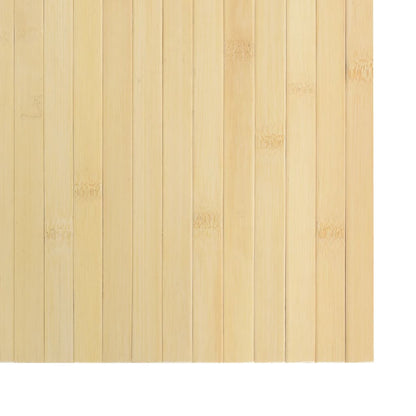 Rug Rectangular Light Natural 100x500 cm Bamboo