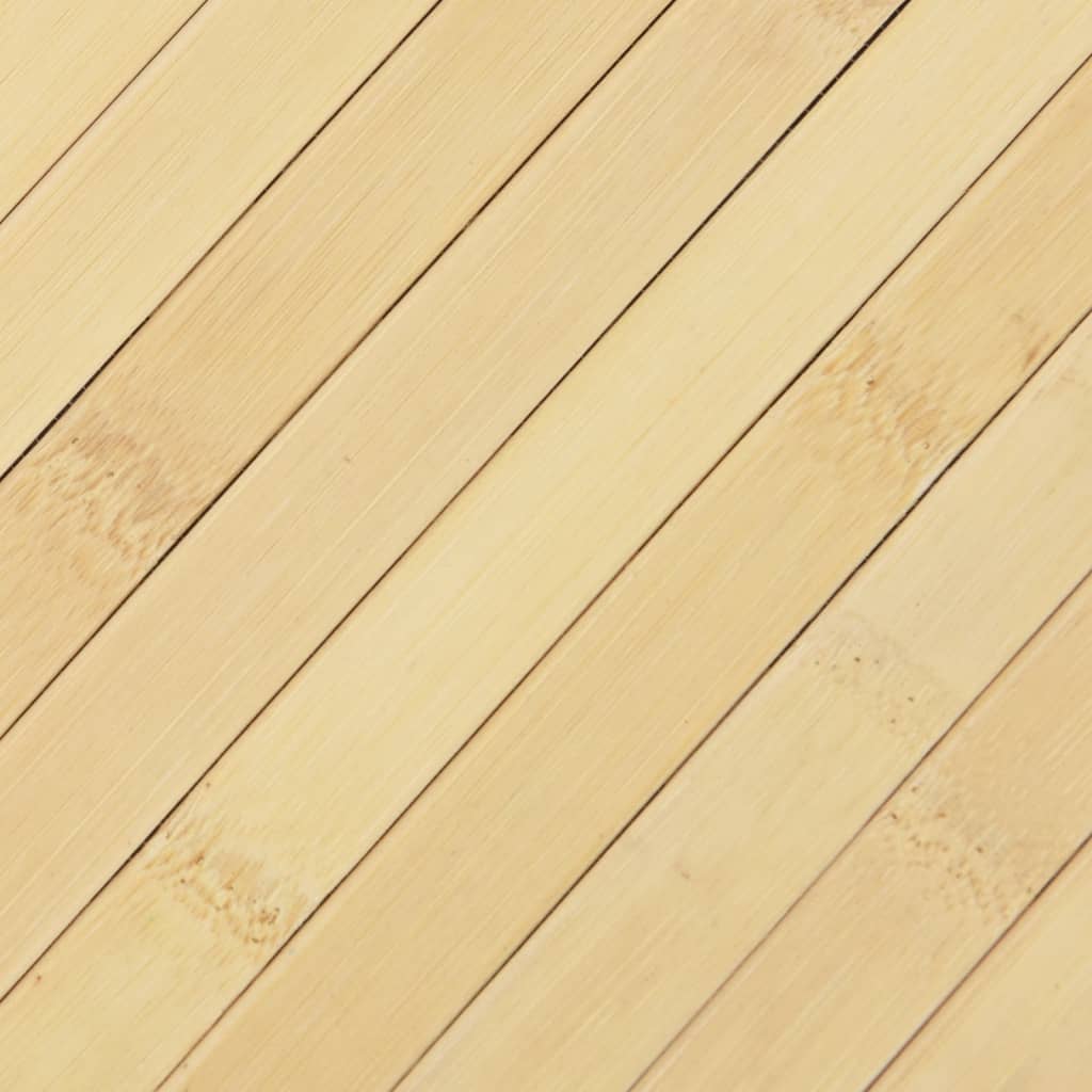 Rug Rectangular Light Natural 100x500 cm Bamboo