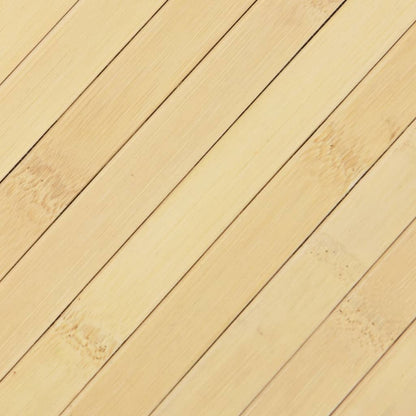 Rug Rectangular Light Natural 100x500 cm Bamboo