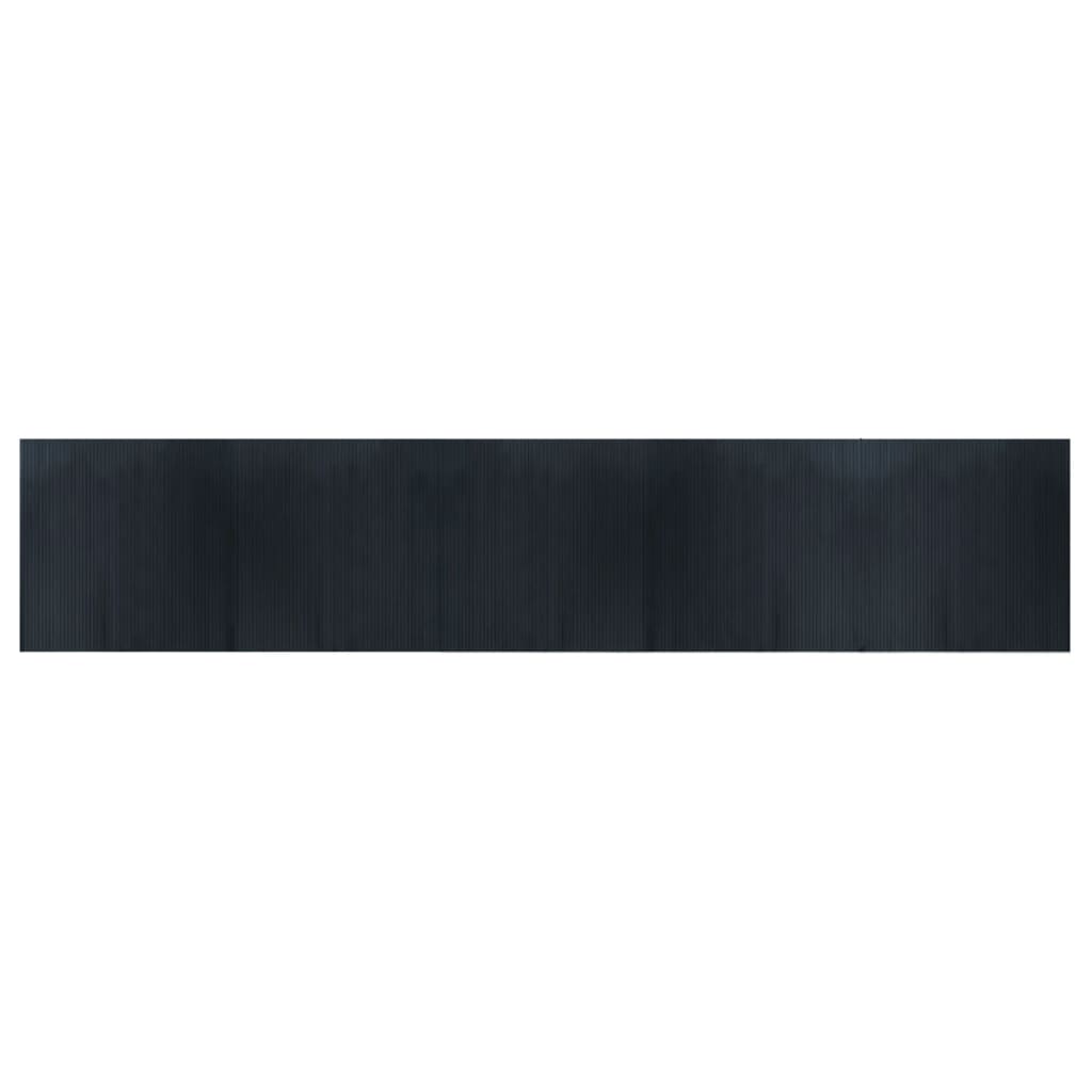 Rug Rectangular Grey 100x500 cm Bamboo