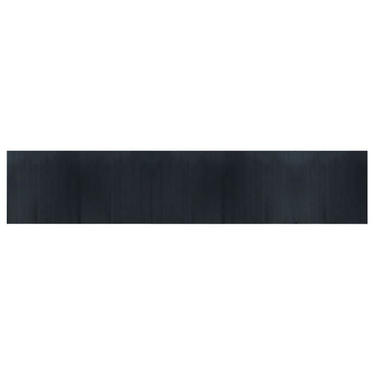 Rug Rectangular Grey 100x500 cm Bamboo
