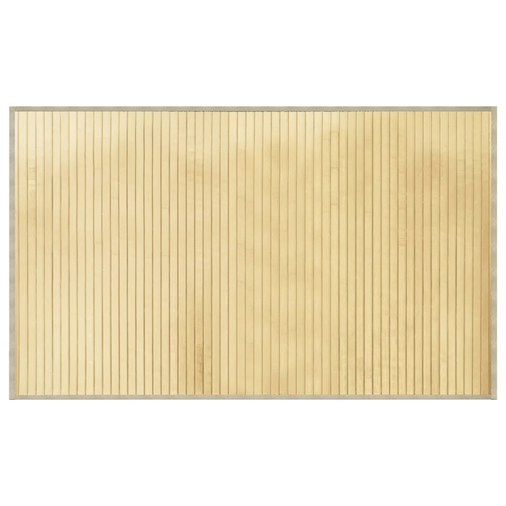 Rug Rectangular Light Natural60x100 cm Bamboo