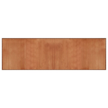 Rug Rectangular Brown60x200 cm Bamboo