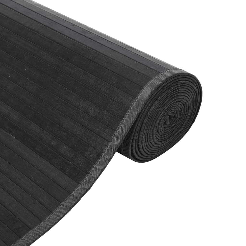 Rug Rectangular Grey60x200 cm Bamboo