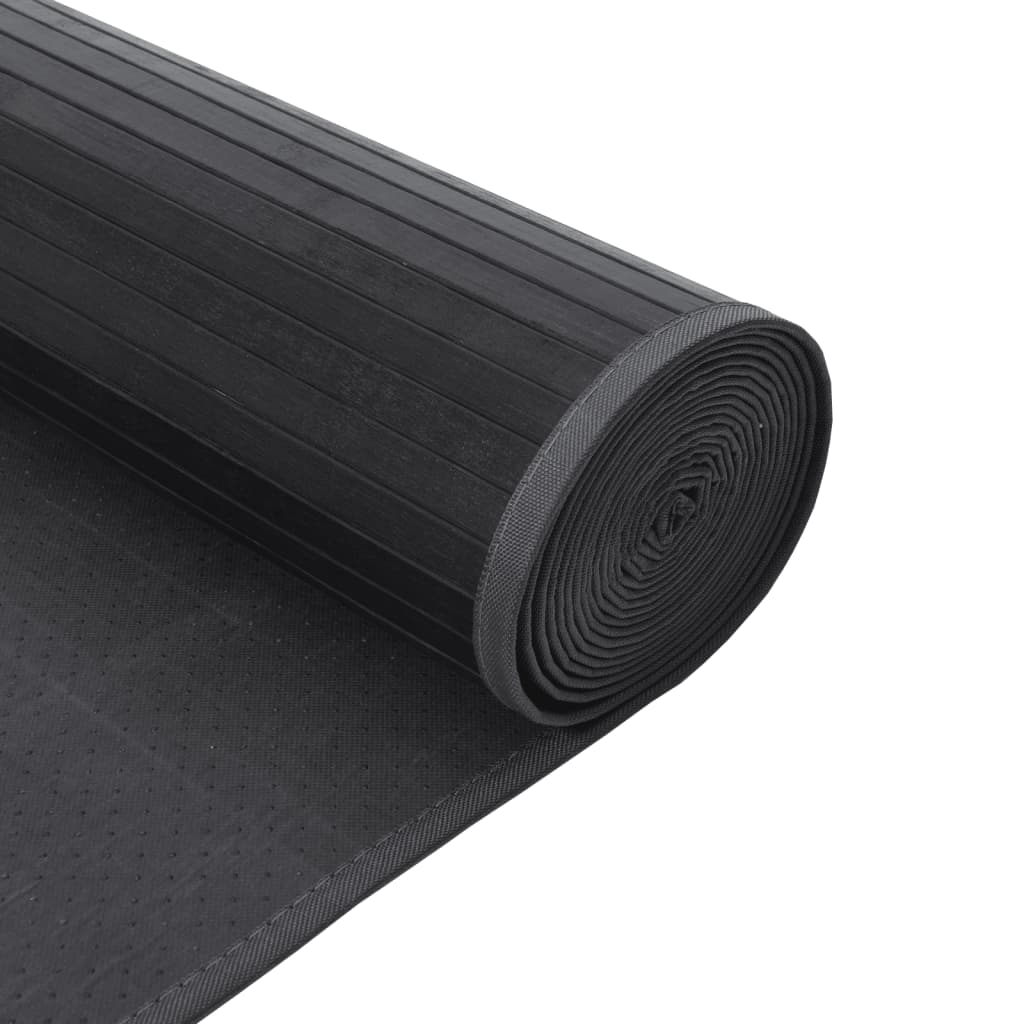 Rug Rectangular Grey60x200 cm Bamboo