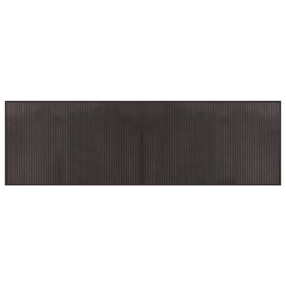 Rug Rectangular Dark Brown60x200 cm Bamboo