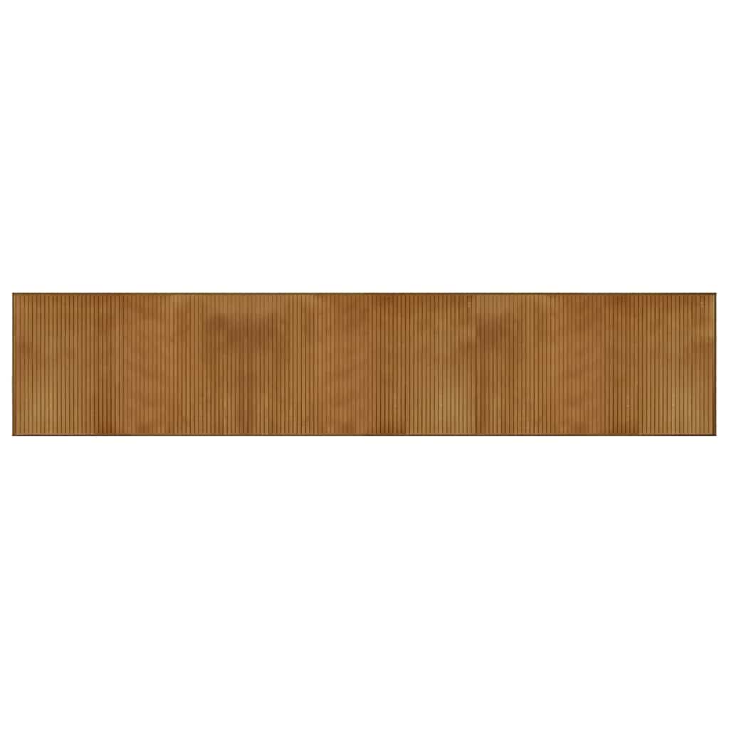 Rug Rectangular Brown60x300 cm Bamboo