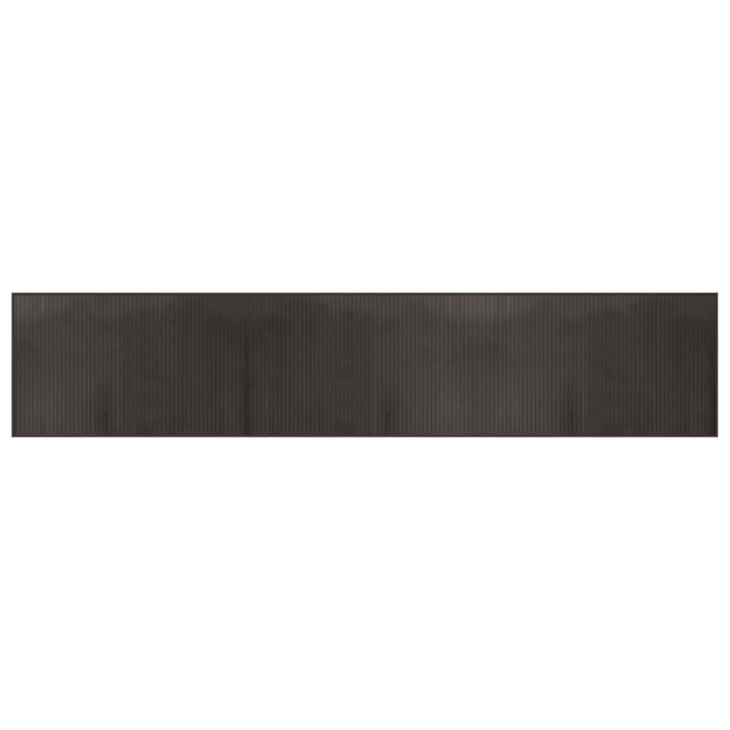 Rug Rectangular Dark Brown60x300 cm Bamboo