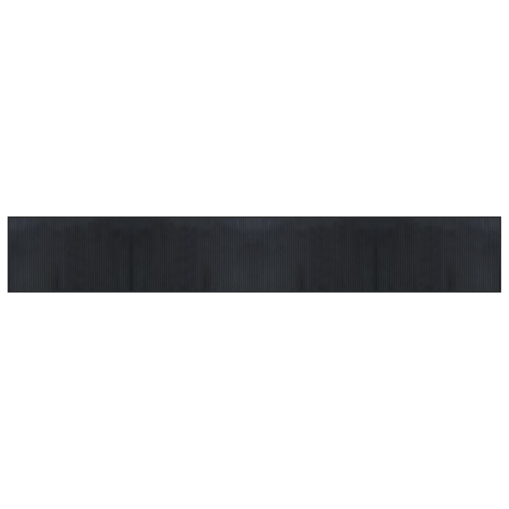 Rug Rectangular Black60x400 cm Bamboo