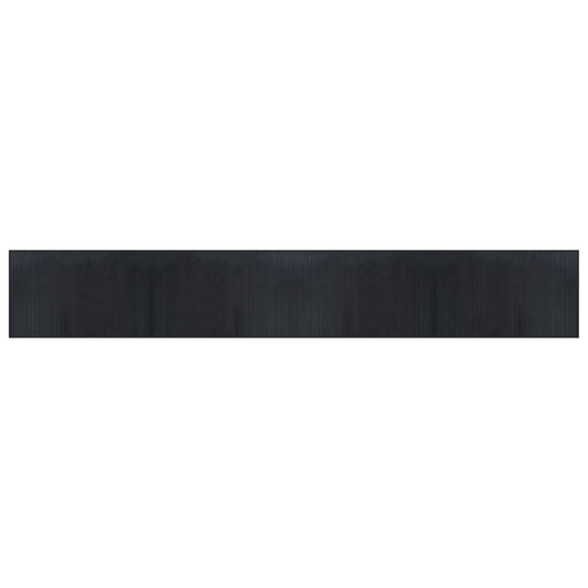 Rug Rectangular Black60x400 cm Bamboo
