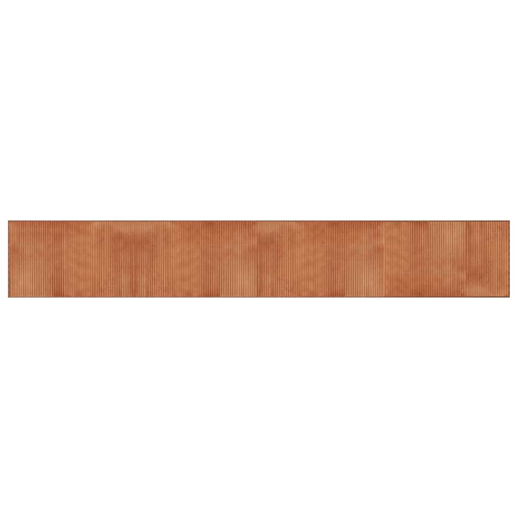 Rug Rectangular Brown60x400 cm Bamboo