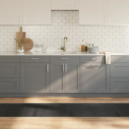 Rug Rectangular Grey60x400 cm Bamboo
