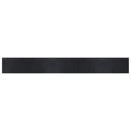 Rug Rectangular Black 60x500 cm Bamboo