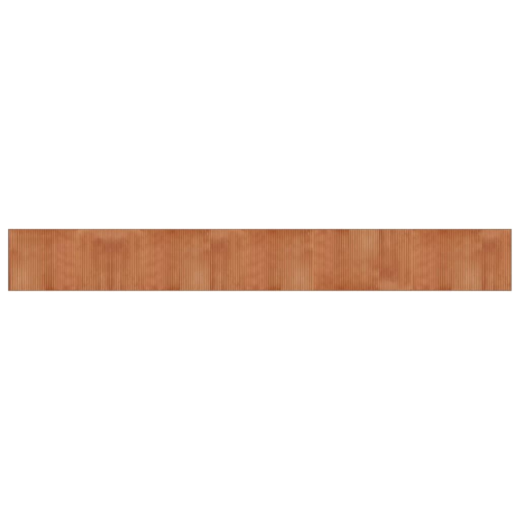 Rug Rectangular Brown60x500 cm Bamboo