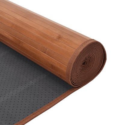 Rug Rectangular Brown60x500 cm Bamboo