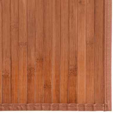 Rug Rectangular Brown60x500 cm Bamboo