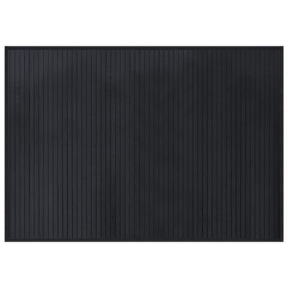 Rug Rectangular Black70x100 cm Bamboo