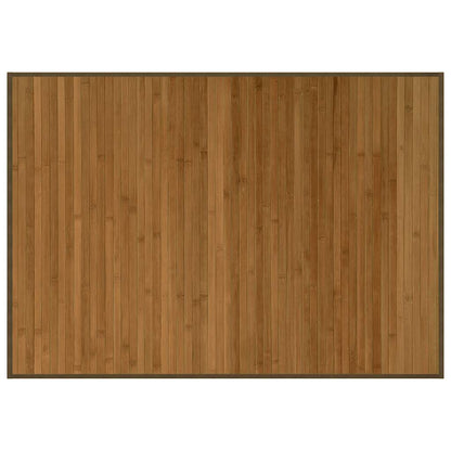 Rug Rectangular Brown70x100 cm Bamboo