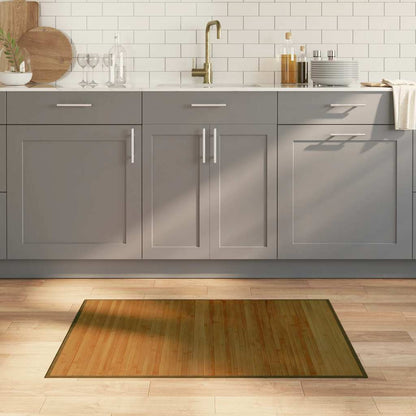 Rug Rectangular Brown70x100 cm Bamboo