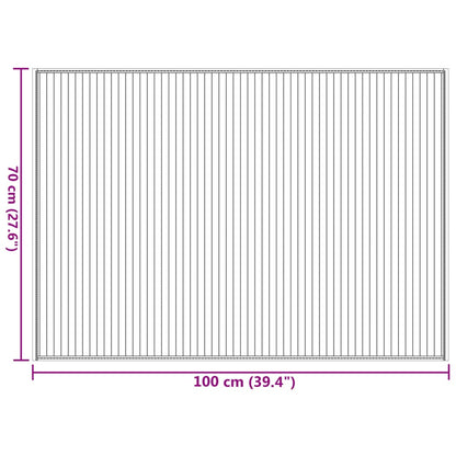 Rug Rectangular Light Natural70x100 cm Bamboo