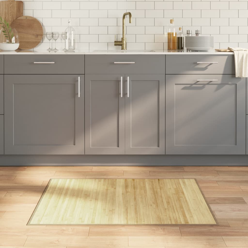 Rug Rectangular Light Natural70x100 cm Bamboo
