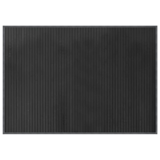 Rug Rectangular Grey70x100 cm Bamboo