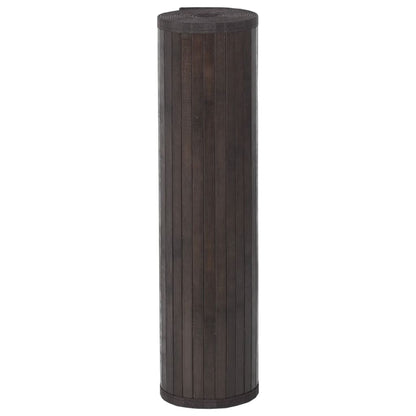 Rug Rectangular Dark Brown70x100 cm Bamboo