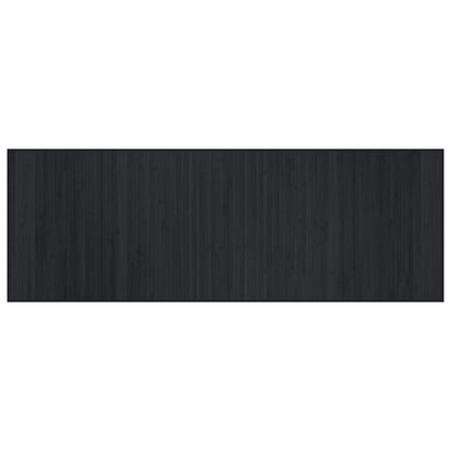 Rug Rectangular Black70x200 cm Bamboo