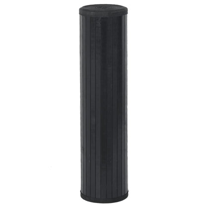 Rug Rectangular Black70x200 cm Bamboo