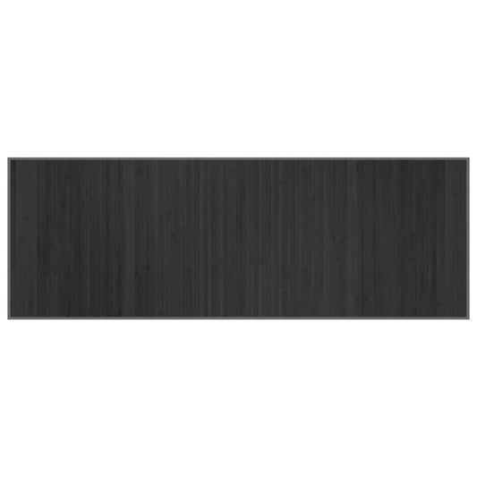 Rug Rectangular Grey70x200 cm Bamboo