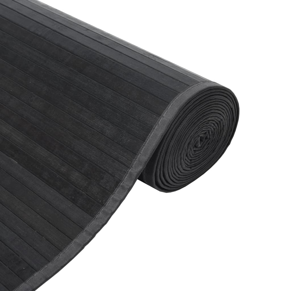 Rug Rectangular Grey70x200 cm Bamboo