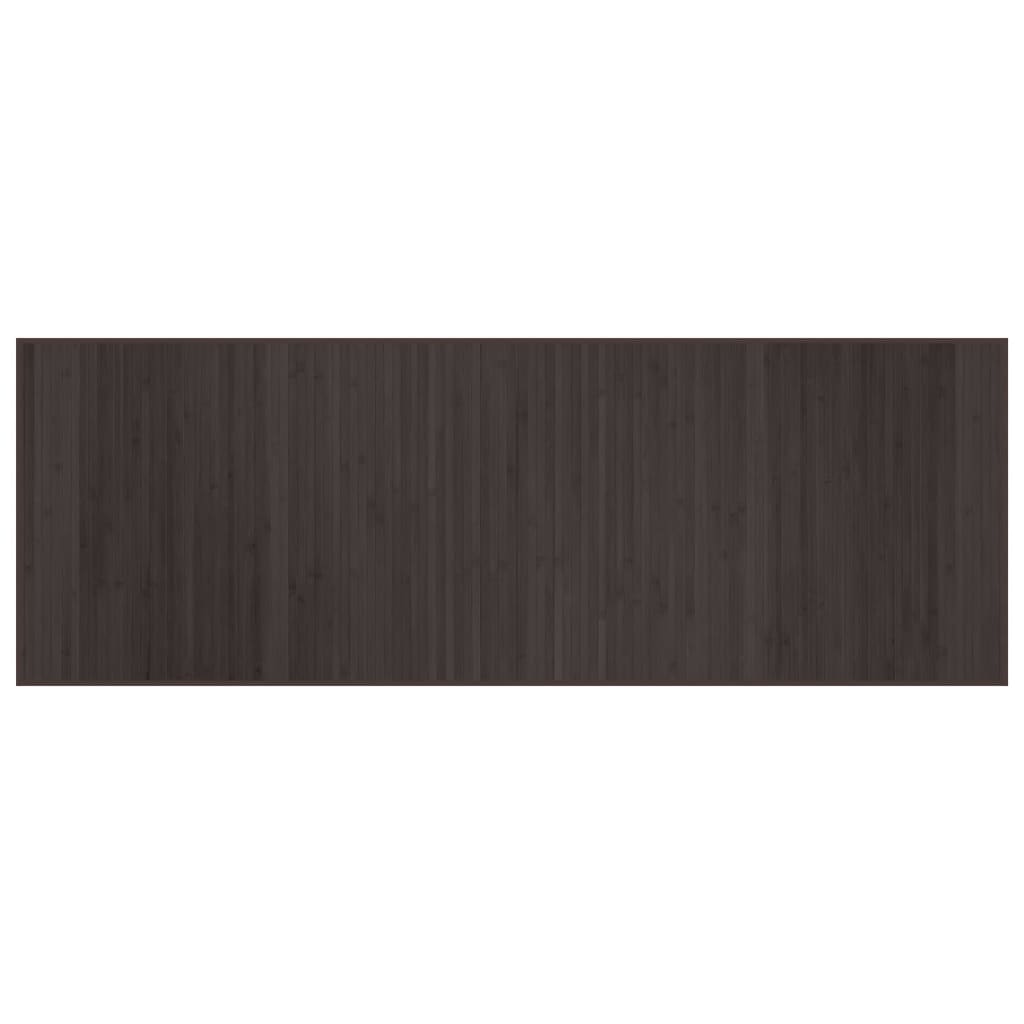 Rug Rectangular Dark Brown70x200 cm Bamboo