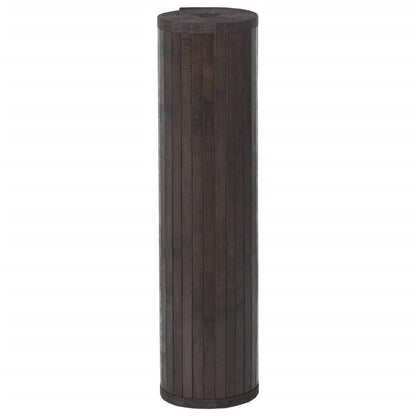 Rug Rectangular Dark Brown70x200 cm Bamboo
