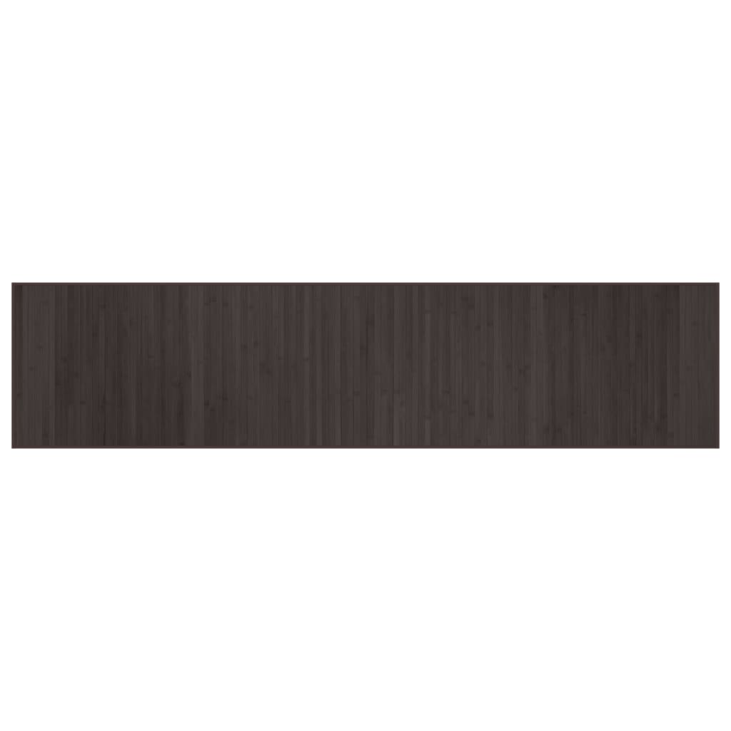 Rug Rectangular Dark Brown70x300 cm Bamboo