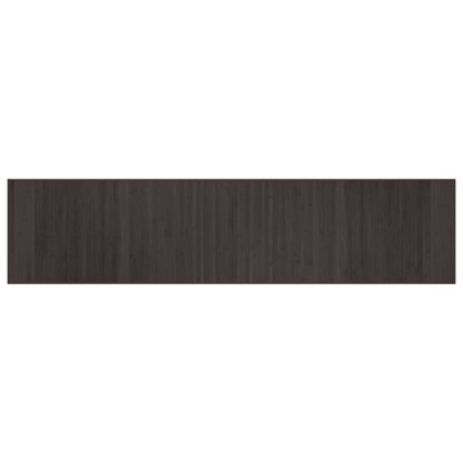 Rug Rectangular Dark Brown70x300 cm Bamboo