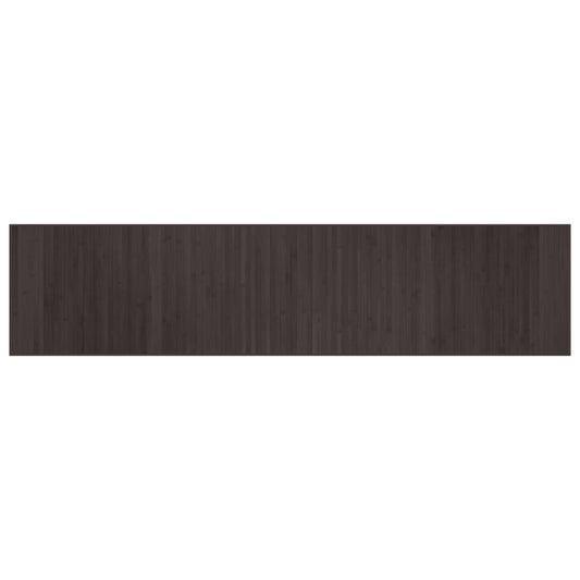 Rug Rectangular Dark Brown70x300 cm Bamboo