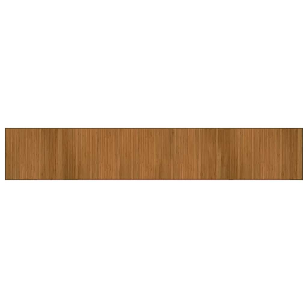 Rug Rectangular Brown70x400 cm Bamboo