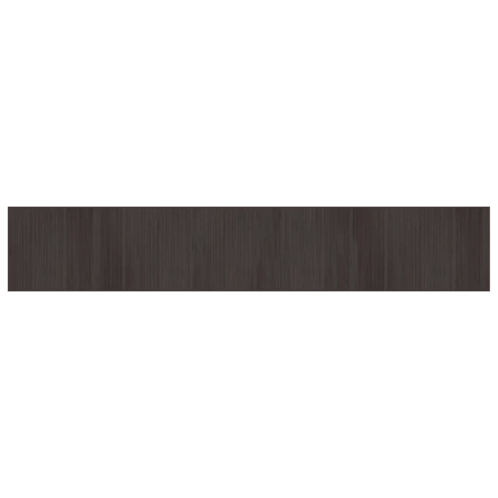 Rug Rectangular Dark Brown70x400 cm Bamboo