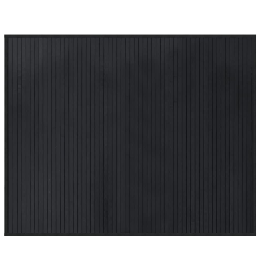 Rug Rectangular Black80x100 cm Bamboo