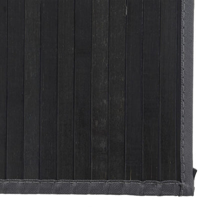 Rug Rectangular Black80x100 cm Bamboo