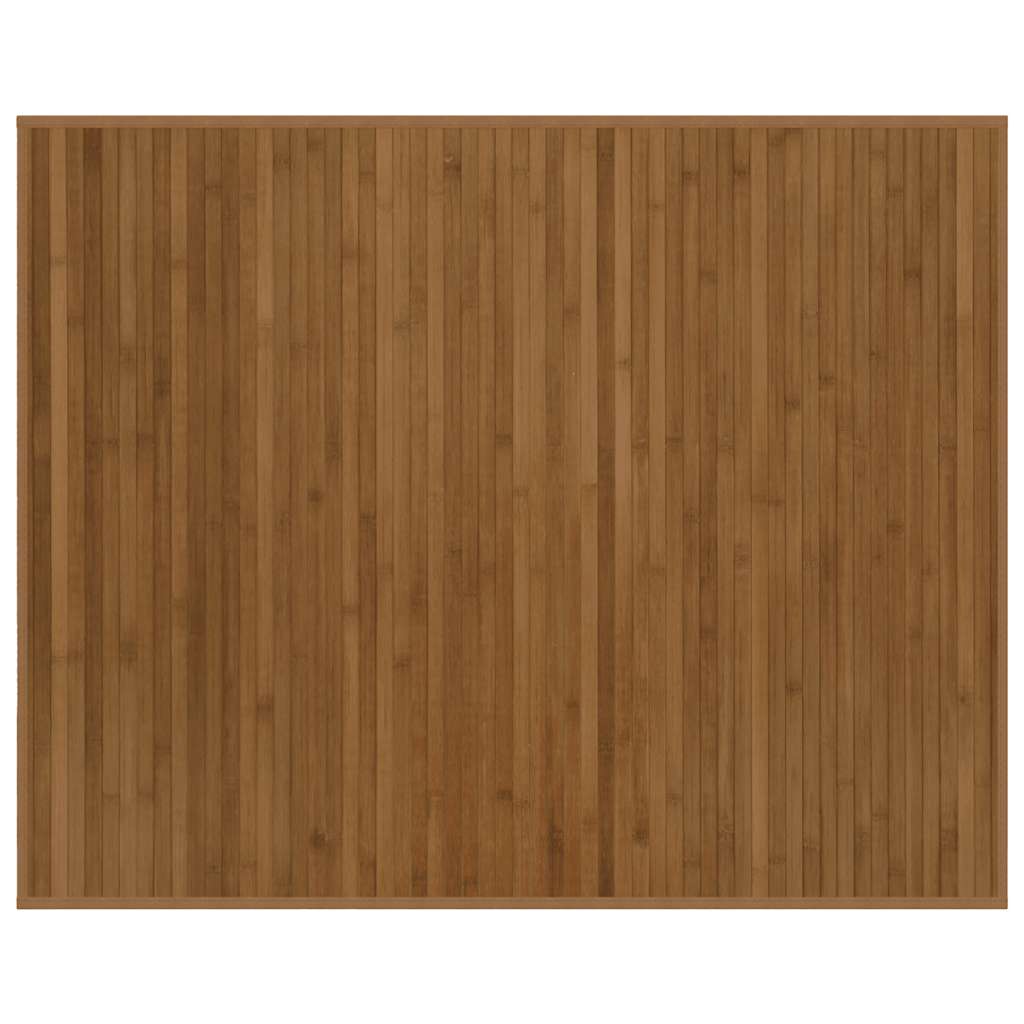 Rug Rectangular Brown80x100 cm Bamboo