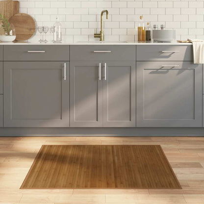 Rug Rectangular Brown80x100 cm Bamboo
