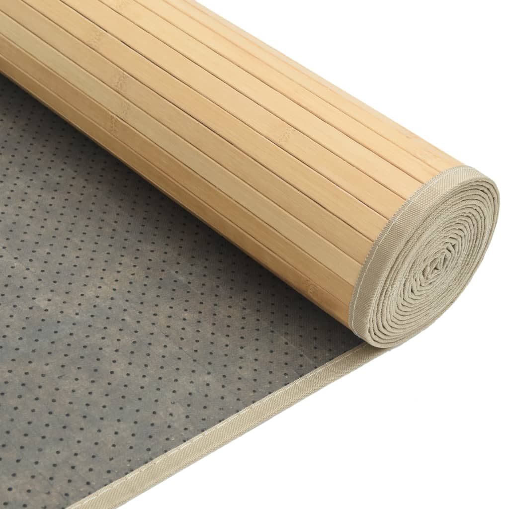Rug Rectangular Light Natural80x100 cm Bamboo